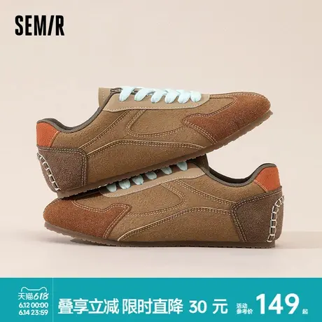 Semir女鞋德训鞋2025春夏季新款复古百搭薄底轻便运动女士休闲鞋商品大图