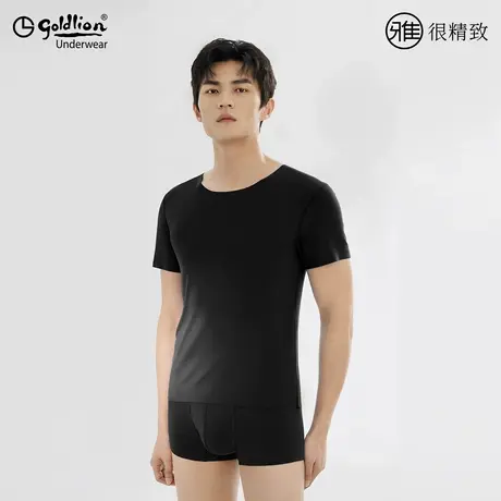 金利来男士打底背心T恤夏季莫代尔材质轻柔贴无痕肤舒适无感商品大图