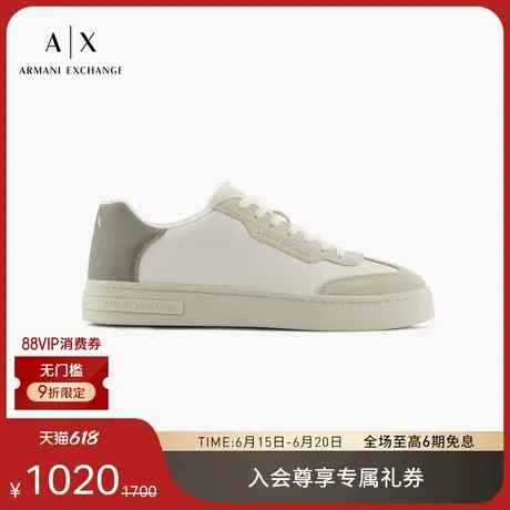 ARMANI EXCHANGE/阿玛尼2025夏季新款男士低帮系带撞色休闲运动鞋商品大图