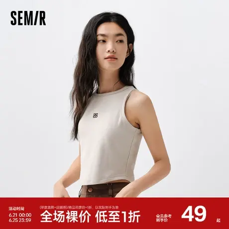 森马背心女时尚印花内搭吊带简约休闲甜辣风上衣修身显瘦商品大图