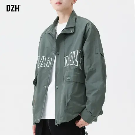 男士秋季外套潮牌男高级感上衣休闲美式翻领夹克登山服冲锋衣男款商品大图