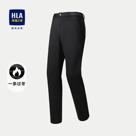 HLA/海澜之家一条过冬系列暖绒内里加厚休闲裤23秋冬新保暖裤子男商品大图