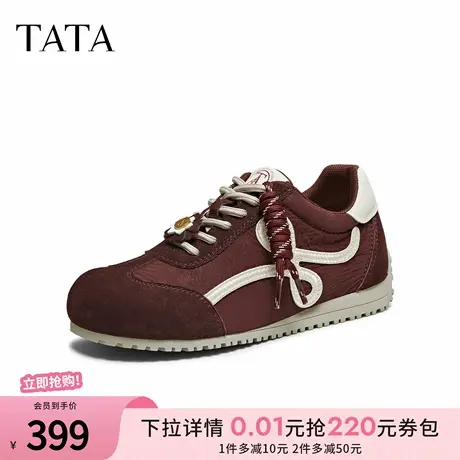 TATA/他她2025秋商场同款厚底阿甘鞋女透气休闲运动鞋新款商品大图