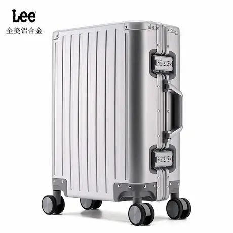 Lee官方商务铝框旅行箱20寸男耐用静音登机行李箱24密码拉杆箱女图片