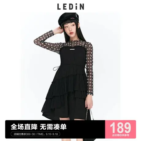 乐町酷感连衣裙2023春夏新款女装吊带裙C1FAC2305商品大图