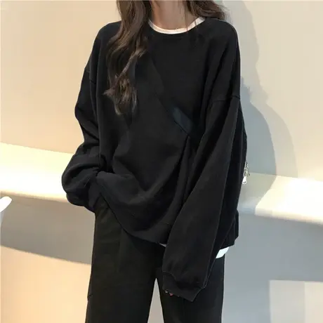 卫衣女春秋薄款2024年秋季新款宽松韩版潮学生闺蜜姐妹装上衣外套商品大图