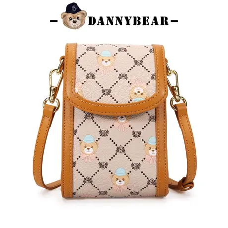 丹尼熊手机包斜挎小包包女休闲时尚格子零钱包斜挎包包DKB1116047商品大图