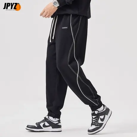 裤子潮牌男高街宽松高弹束脚潮流哈伦卫裤秋装运动男士休闲长裤男商品大图