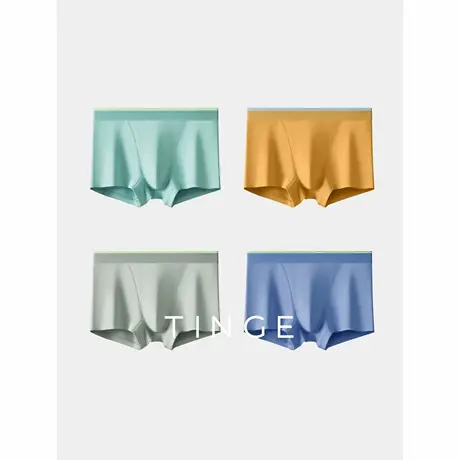 【新品618特惠】TINGE50S新疆冰爽棉男士内裤石墨烯抗菌裆平角裤商品大图