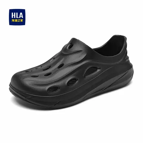 HLA/海澜之家男鞋新款夏季透气舒适洞洞鞋休闲户外套脚包头凉鞋男商品大图