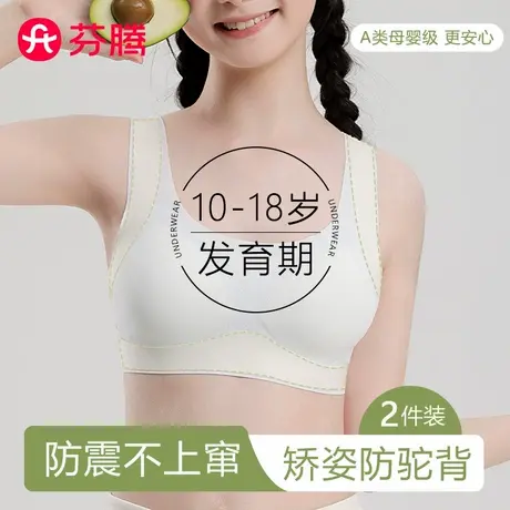 芬腾少女内衣学生初中高中生青少年青春发育期文胸女运动防震新款商品大图