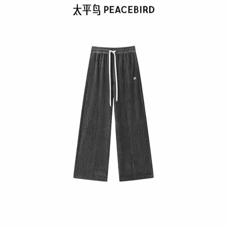 太平鸟女装年冬季新款品质直筒裤A1GBE441P图片