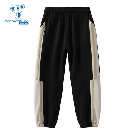 PV真维斯男童装 2025秋季新款美式撞色时尚日常休闲童装针织长裤商品大图