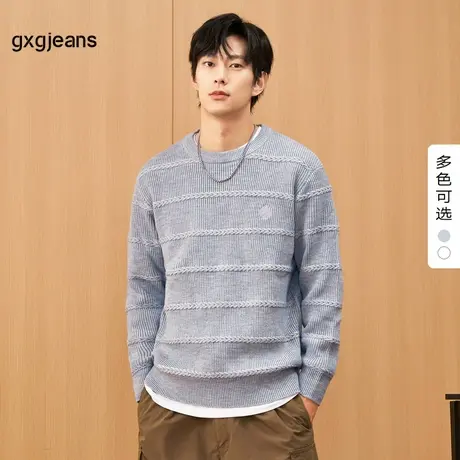 清仓gxg.jeans男装冬季圆领线衫JEX12000414图片