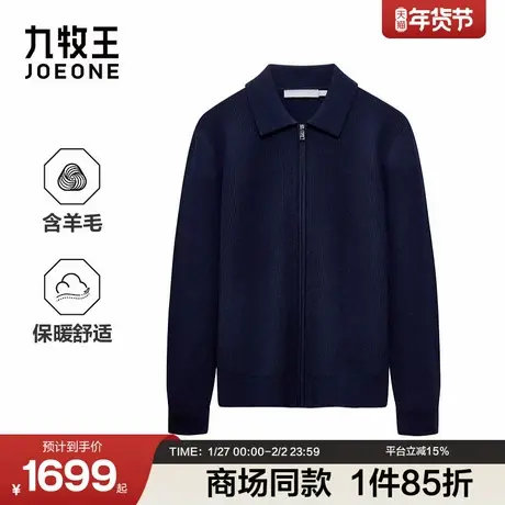 [商场同款]九牧王男装2025冬季新款柔软亲肤锁温保暖商务男羊毛衫图片