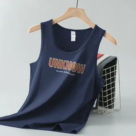 莫代尔背心男夏季跨栏健身冰丝凉感运动坎肩篮球速干吊带无袖t恤商品大图