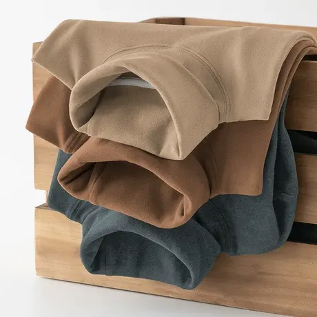 300g重磅高领打底衫双面德绒长袖t恤男秋冬加绒保暖内搭秋衣小衫商品大图