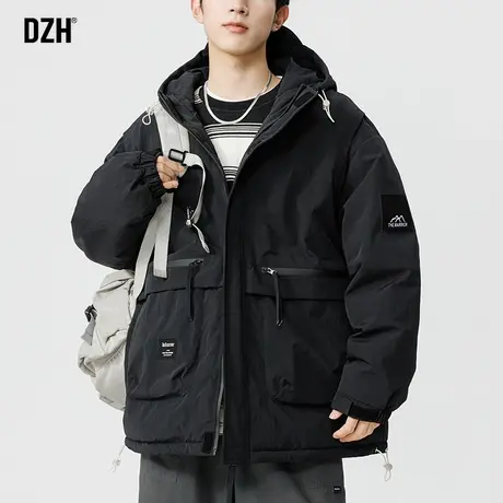 男士户外防水防风冲锋衣外套男冬棉服工装夹克美式棉衣2024年新款商品大图