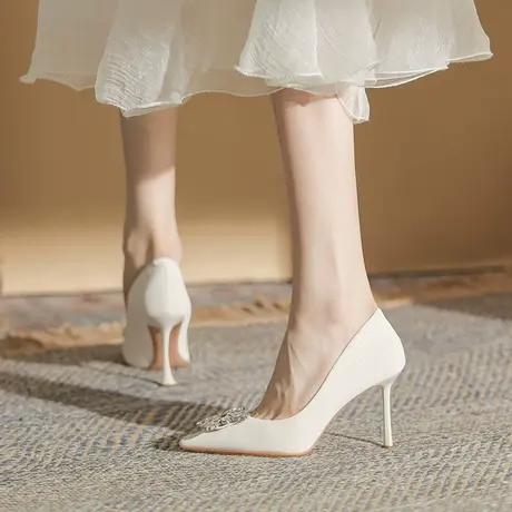 高跟鞋女细跟2023年春季新款图片