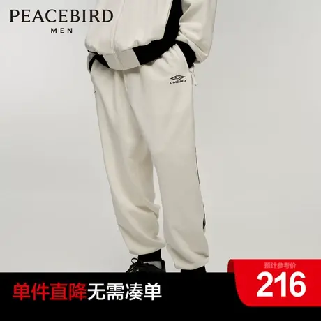【AIRxPEACE】太平鸟男装奥莱冬季茵宝联名运动男纯棉长裤商品大图