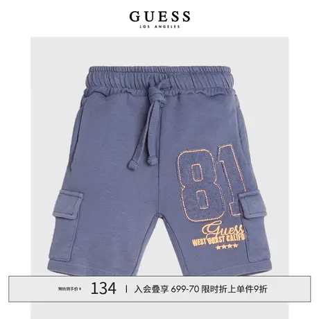 【38上新季】GUESS童装男童潮牌工装风印花休闲短裤图片