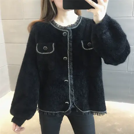 毛衣2023年新款女装秋冬季秋款秋装女士针织开衫宽松百搭外穿爆款图片