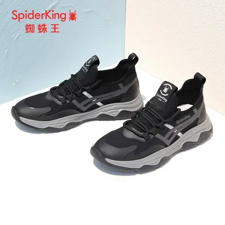 SPIDER KING/蜘蛛王男鞋2023夏季商场同款运动休闲鞋网面飞织鞋男商品大图