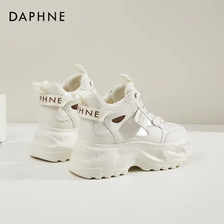 Daphne达芙妮 小个子穿搭~厚底小白鞋女配裙子松糕休闲老爹运动鞋商品大图
