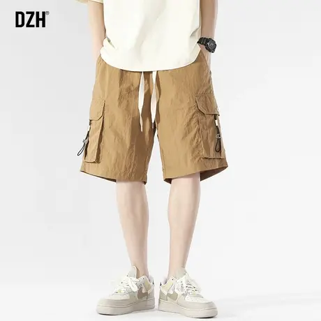 男士美式速干短裤男潮牌宽松工装休闲五分裤2023新款男裤夏季薄款商品大图