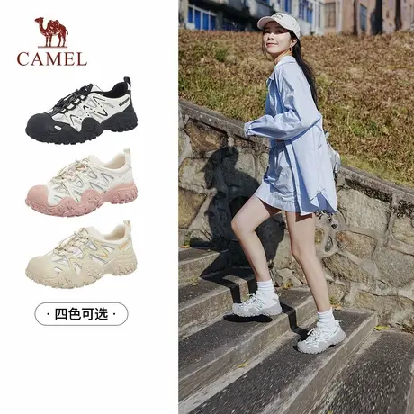 骆驼女鞋2025夏季新款丑萌鞋女户外徒步登山情侣丑萌鞋休闲鞋女商品大图