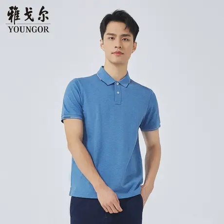 雅戈尔奥莱 商场同款男士短袖T恤新款官方正品商务休闲短袖POLO衫商品大图