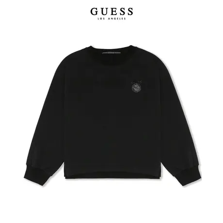 GUESS23年新款秋女士运动时尚条纹休闲经典字母套头卫衣-YN3K5403图片