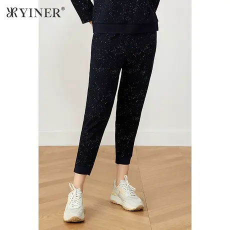 YINER音儿女装2021冬季新款通勤OL直筒裤休闲裤商品大图