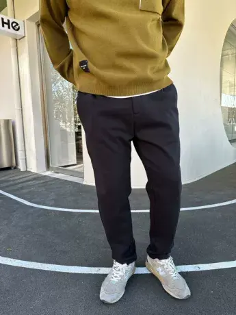 DAEVU冬新款磨毛厚料大号潮胖子弹力加肥加大码男士商务休闲长裤商品大图