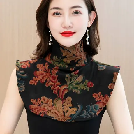 芙黛怡2022新款假领子防风百搭春秋保暖围脖女高领内搭起旗袍套脖图片