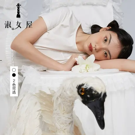 淑女屋官方旗舰店天鹅湖系列短t恤商品大图