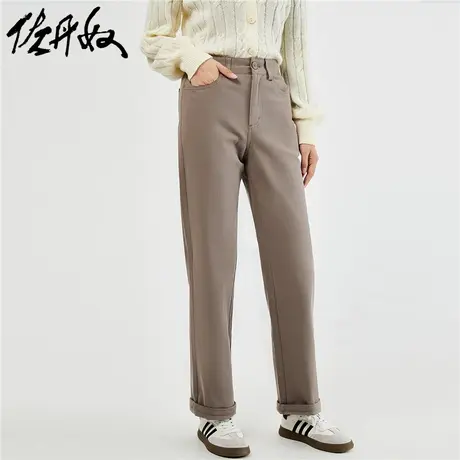 佐丹奴裤子女装厚实棉弹梭织五袋款休闲长裤 05413669商品大图