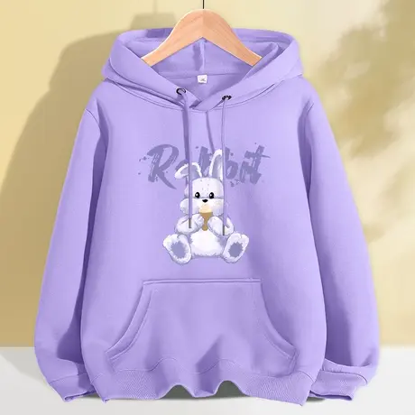 紫色连帽卫衣女2023年秋季新款宽松百搭时尚女装外套设计感薄上衣商品大图