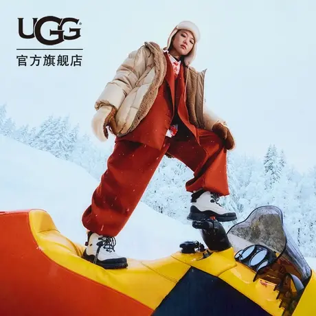 UGG冬季新款女士时尚舒适防寒保暖连帽拉链外套双面羽绒服1158699图片
