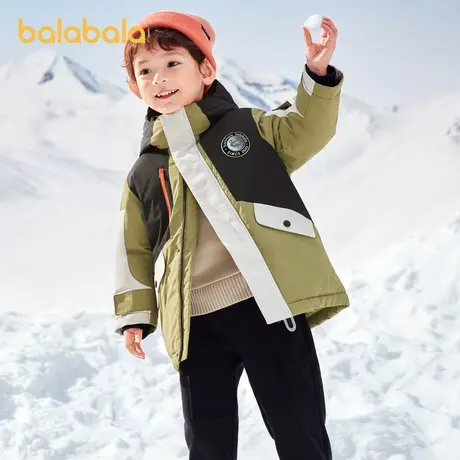 巴拉巴拉童装宝宝羽绒服2023秋冬新款男童蓄热暖外套图片