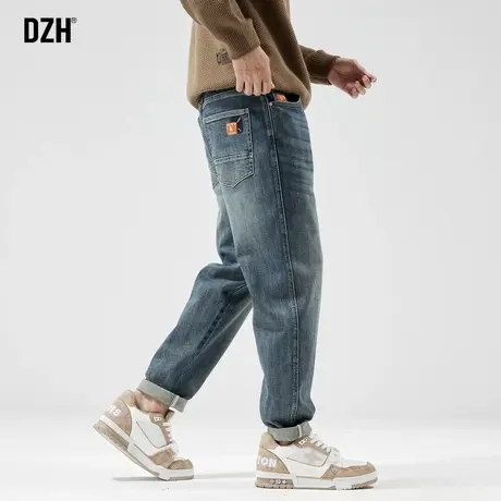 男士小脚牛仔裤男款美式裤子潮牌痞帅炸街男休闲男裤秋款2023新款商品大图
