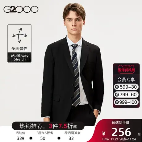 G2000男装 新款经典商务正装弹力西装可机洗柔软西裤职业西服套装图片