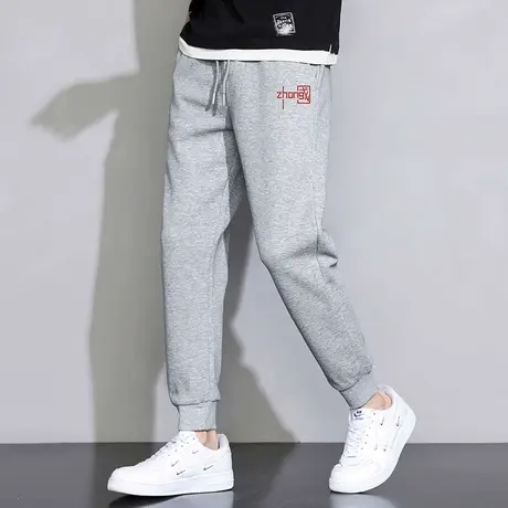 男士长裤子2024新款春夏季中国潮流休闲运动裤九分小脚束脚卫裤男商品大图