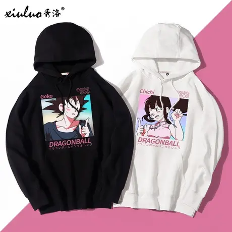 秀洛七龙珠联名卫衣男女情侣潮牌秋季上衣情侣款漫画悟空琪琪衣服商品大图