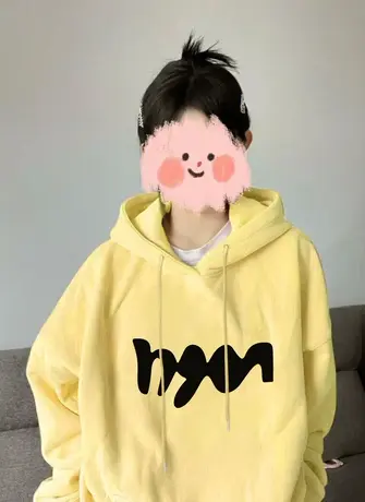 连帽卫衣女秋冬加绒加厚oversize美式复古设计感宽松慵懒风外套潮图片