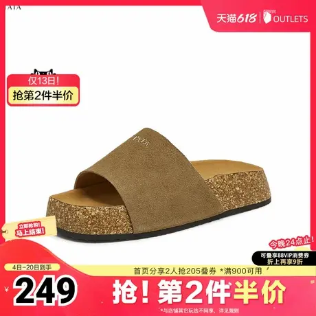 TATA/他她2025夏百搭时尚休闲女拖鞋新款CU701BT5奥莱图片