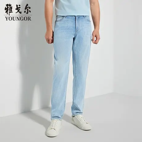 【商场同款】雅戈尔男士牛仔裤春季新款官方商务休闲牛仔裤男图片