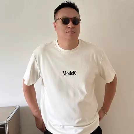 DAEVU大码男装春秋新款简约宽松潮胖子加肥加大圆领男士中袖卫衣图片