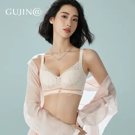 古今@蕾丝轻薄透气洞洞杯|聚拢内衣女无钢圈上托收副乳无痕文胸罩图片