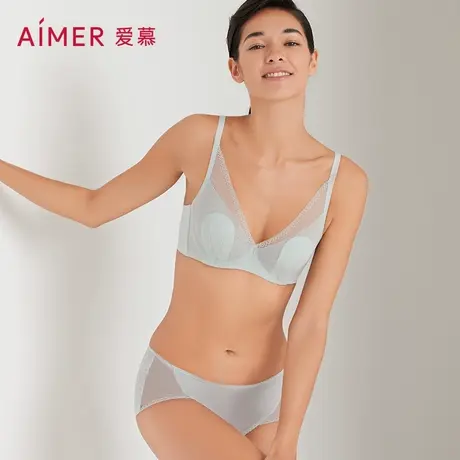 爱慕内裤女夏季轻薄款透气弹力贴身简约纯色中腰平角裤AM234151图片